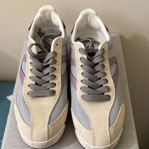 Tretorn Gray and Cream Athletic Shoes
